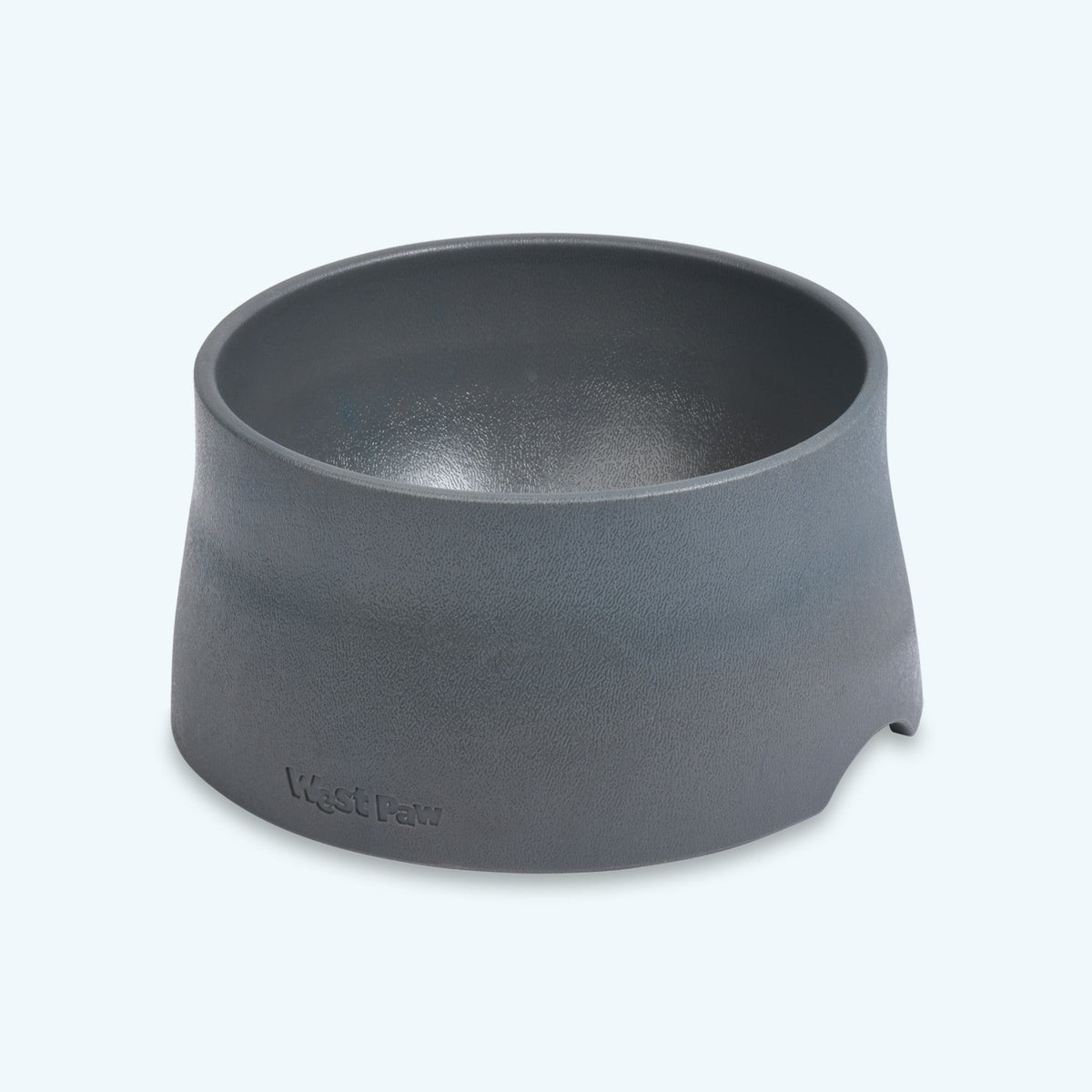 Gray West Paw Non-Slip Bowl on a light background