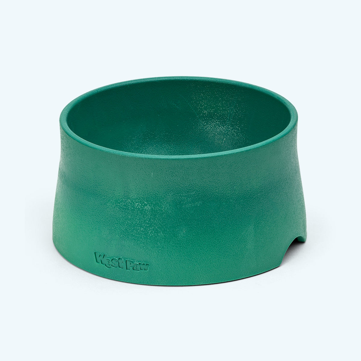 Green West Paw Non-Slip Bowl shown alone on a light background