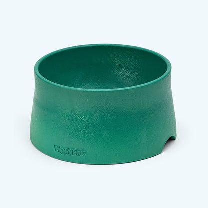 Green West Paw Non-Slip Bowl shown alone on a light background